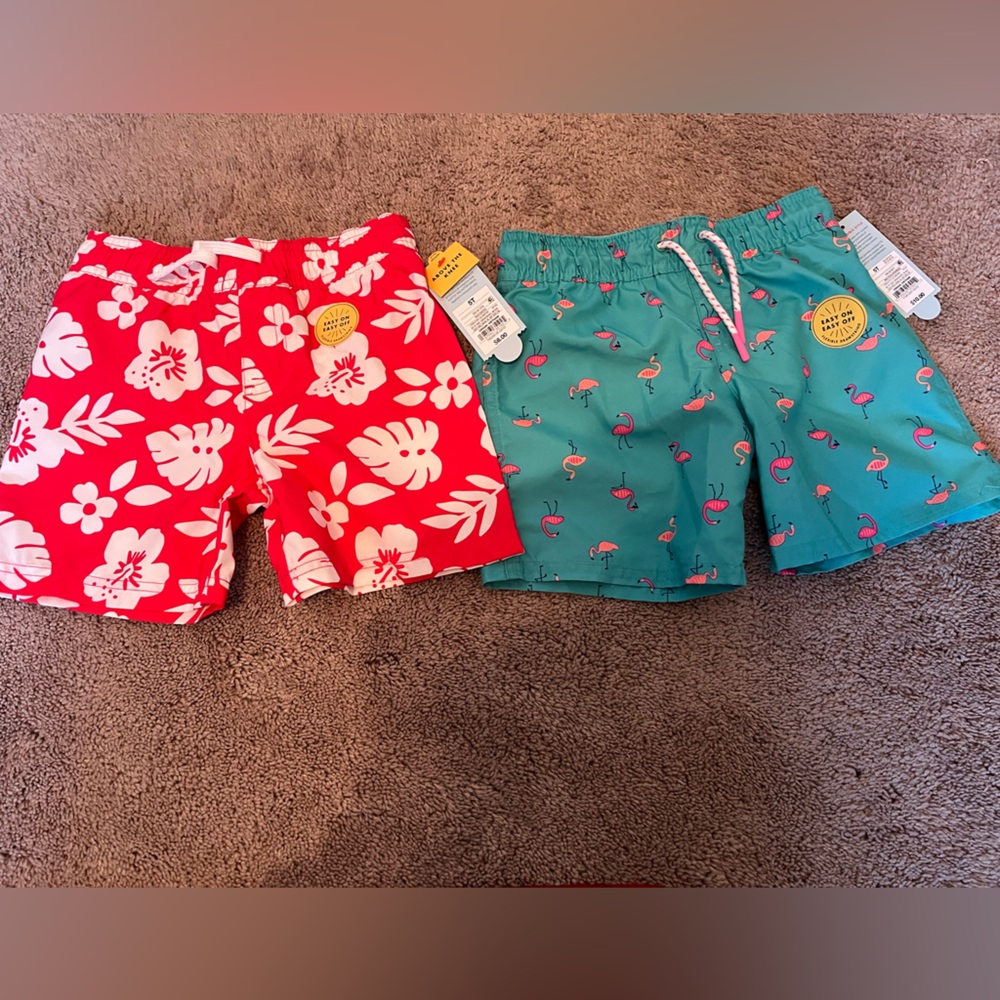 Cat & Jack Swim Shorts. New With Tags. Size 5T